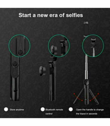 Bluetooth Selfie Tripod Telescopic Stick Remote Monopod Extendable Phone Holder