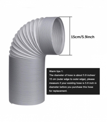 NEW 1.5MFlexible Air Conditioner Exhaust Pipe Vent Hose Duct Outlet UK