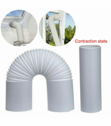 NEW 1.5MFlexible Air Conditioner Exhaust Pipe Vent Hose Duct Outlet UK