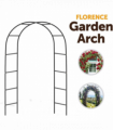 7.9FT Garden Arch Trellis Arched Balloon Climbing Plant Metal Tubular Archway