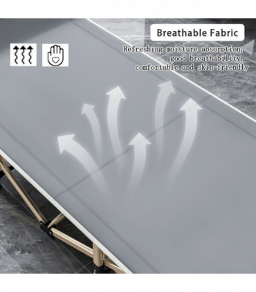 Heavy Duty Single Folding Bed  Camping Travel Guest Lightweight