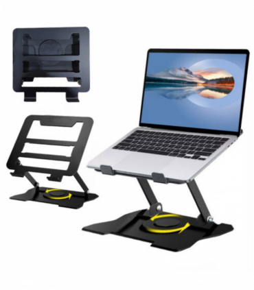 360Â° Metal Portable Laptop Tablet Stand Riser Bracket Adjustable Holder For Desk