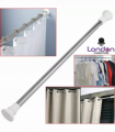Heavy Duty Extendable Telescopic Shower Curtain Pole Rail Rod Bath Door Window