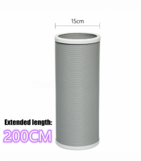 NEW 2M Flexible Air Conditioner Exhaust Pipe Vent Hose Duct Outlet UK