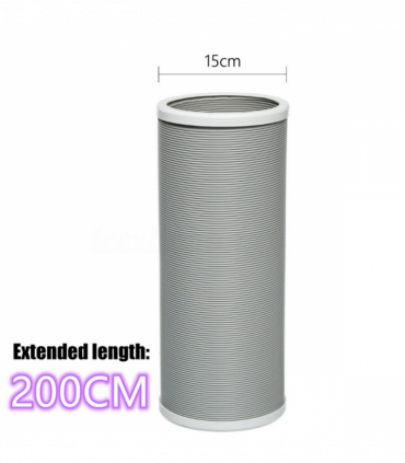 NEW 2M Flexible Air Conditioner Exhaust Pipe Vent Hose Duct Outlet UK