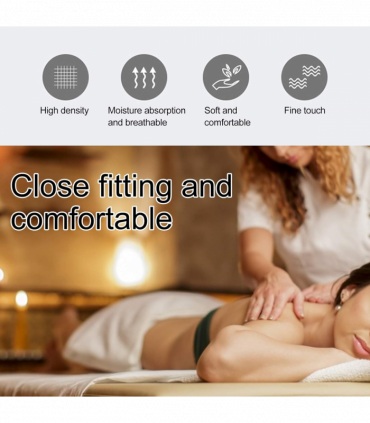 Disposable Massage Bed Face Covers, Non-Woven Fabric of Beauty Chair Sheets, Oil-Waterproof Spa Bed Sheets for Beauty Salon, Hotels, Tattoo