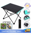 Folding Camping Table Light Weight Portable Aluminium Frame Outdoor Picnic Bag