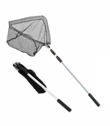 Foldable Landing Net Aluminum Alloy Frame Fishing Replacement Triangular Fishing For Easy Catches Portable Net Corrosions Resistant For Outdoor Activity