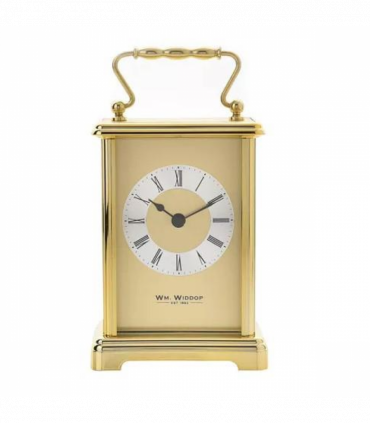 Wm.Widdop Carriage Clock - 2 tone gilt dial