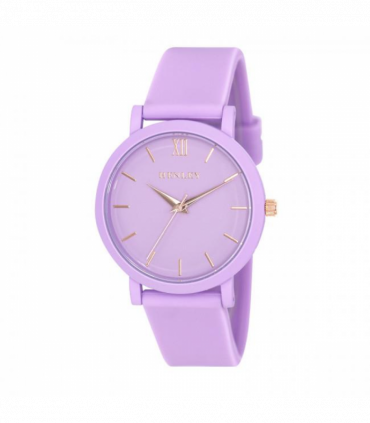 Henley Ladies Coloured Case Silicone Sports Watch Lilac H06178.7