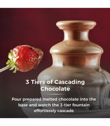 Tower Chocolate Fountain 90W Party fun Electic T19051RD