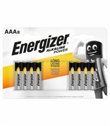 Energizer AAA Alkaline Batteries Multipack- 8 Batteries