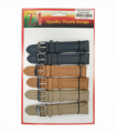 R007-006 22MM 5PK PADDED COLOUR WATCH STRAPS
