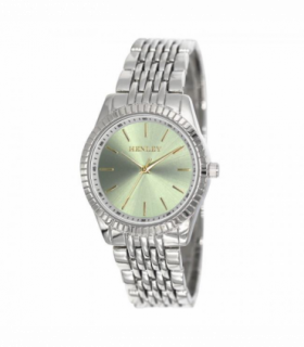 Henley Ladies Dress Bracelet Watch Silver/Green H07328.11