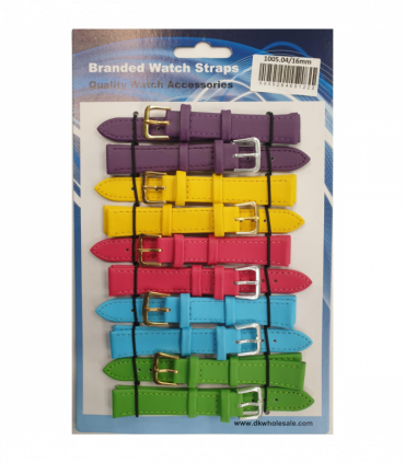 Leather Pastels Watch Straps Pk10 size 10mm 1005.04