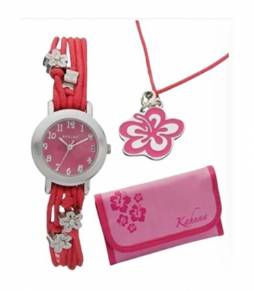 Kahuna Children Girls Wallet, Necklace Gift Set 10 Watches  - CLEARANCE NEEDS RE-BATTERY