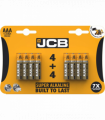JCB AAA Super Alkaline Batteries 8 Per Card - Box of 12