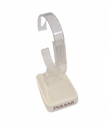 Pulsar White Single Watch C type Stand with Display (Watch Box)