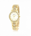 Henley Ladies Fashion Bling Silver Dial & Gold Bracelet Watch H07343