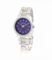 Henley Ladies Fashion Bling Blue Dial & Silver Bracelet Watch H07342