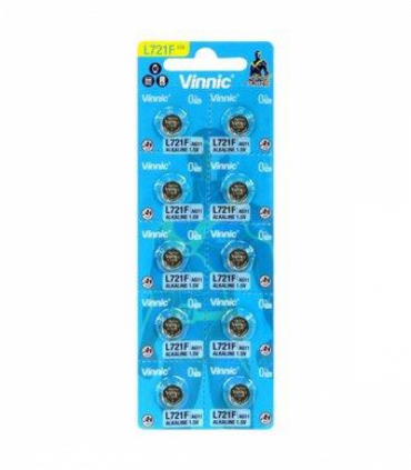 Vinnic L721 AG11 Watch Battery Card of 10