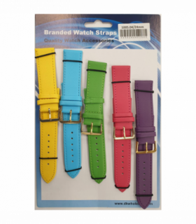 Leather Pastels Watch Straps Pk5 size 24mm 1005.04