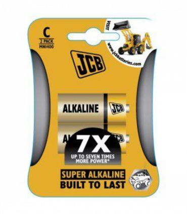 JCB C Size LR14 Super Alkaline Batteries 2 Per Card - Box of 10