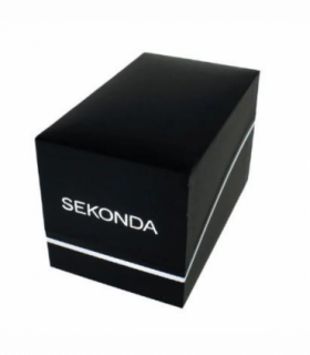 Sekonda Black Watch Box with padded Cushion