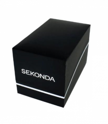 Sekonda Black Watch Box with padded Cushion