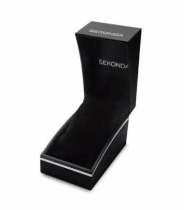 Sekonda Black Watch Box with padded Cushion