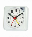 Acctim Ingot Quartz Travel Alarm Clock Light & Snooze White 25/738WBX8