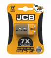 JCB PP3 Size  Super Alkaline Batteries 1 Per Card - Box of 10