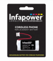 Infapower 2 x AAA Ni-Mh Rechargeable Batteries for Cordless Phone (Compatibility 89) T008 (Pack of 10)