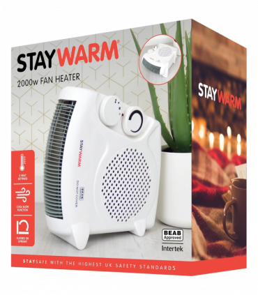 StayWarm 2000w Upright / Flatbed Fan Heater