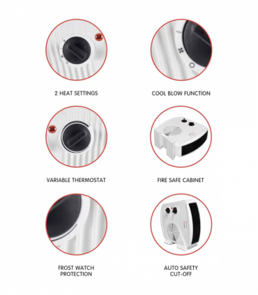 StayWarm 2000w Upright / Flatbed Fan Heater