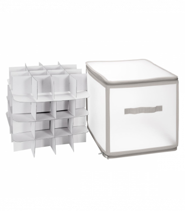 VINSANI GREY XMAS 64 BAUBLE DECORATIONS BOX 0000503