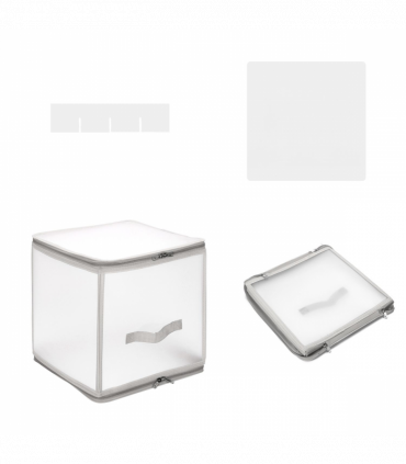 VINSANI GREY XMAS 64 BAUBLE DECORATIONS BOX 0000503