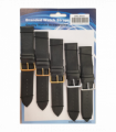 Black Leather Watch Straps Pk5 size 26mm 1001BK