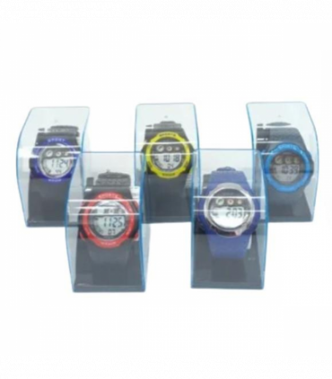 POLIT Childrens Delux Digital watch in Tin, assorted stlyes and colours varied CW-0026