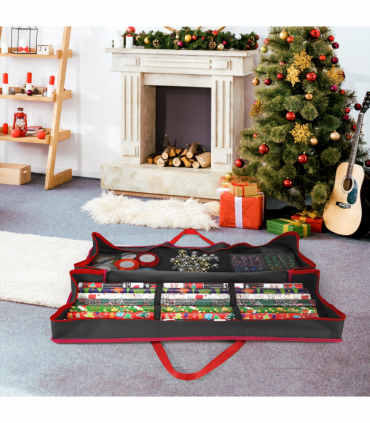 VINSANI CHRISTMAS GIFT WRAP BLACK STORAGE BAG 1010455
