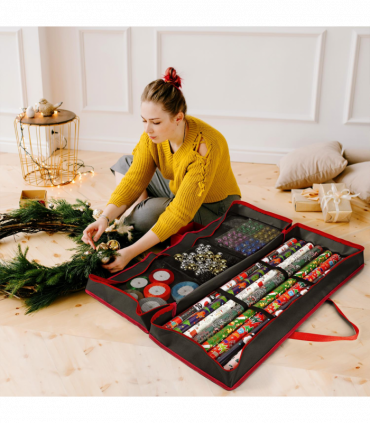 VINSANI CHRISTMAS GIFT WRAP BLACK STORAGE BAG 1010455
