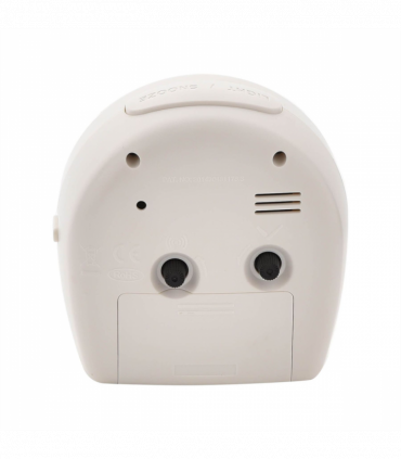 Wm. Widdop Round Alarm Clock Light, Snooze, Sweep - White