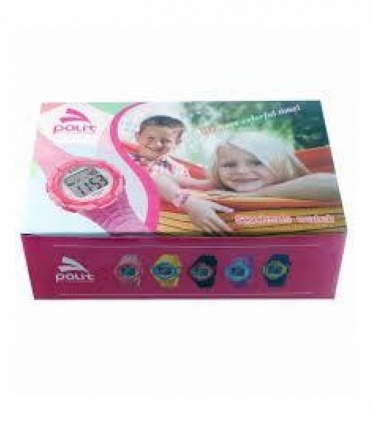POLIT Kids Analog watch in Tin, assorted stlyes and colours CW-0032