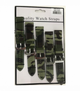 4006 20MM CAMO GREEN WATCH STRAPS PK5