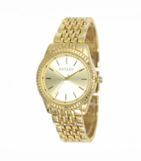 Henley Ladies Dress Bracelet Watch Gold/Gold H07328.22