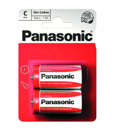 Panasonic C Size Zinc Batteries Pack of 12