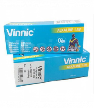 Vinnic L626 AG4 Watch Battery BOX OF 10 (100 Batteries)