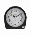 Wm. Widdop Round Alarm Clock Light, Snooze, Sweep - Black