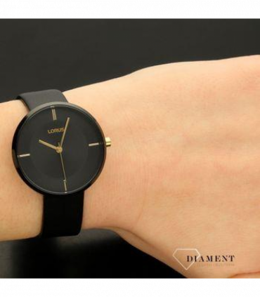 Lorus Ladies Fashion Analogue Quartz Black Dial with Leather Strap Watch -  RG259QX9