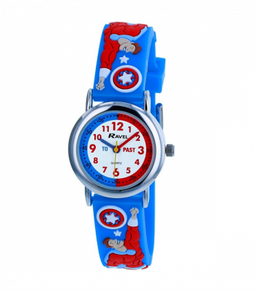Ravel Children Boys 3D Cartoon Time Teacher Watch Superhero R1513.85